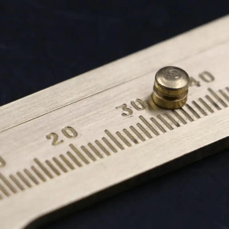 T8UC Mini calibro tascabile scorrevole in ottone con doppia in metallo per misurazione pietre preziose