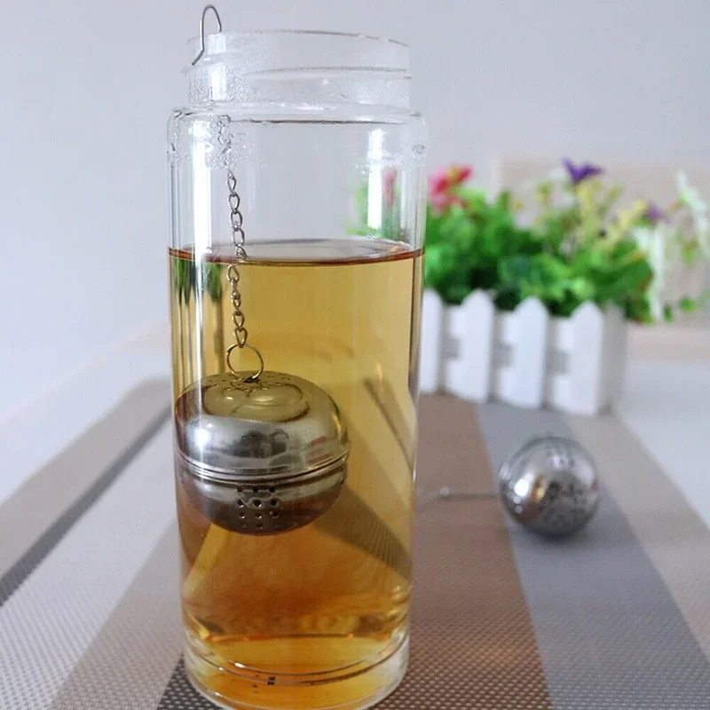 Stainless Steel Tea Infuser Sphere Locking Spice Tea Ball Strainer Mesh Infuser Tea Filter Strainers Kitchen Accessories