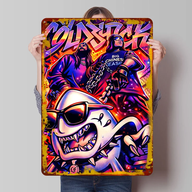 Cold Shuck Artwork Tinplate Poster Customized Wall Art Vintage Retro Metal Signs for Decoration Bedroom Decorations Wand Deko