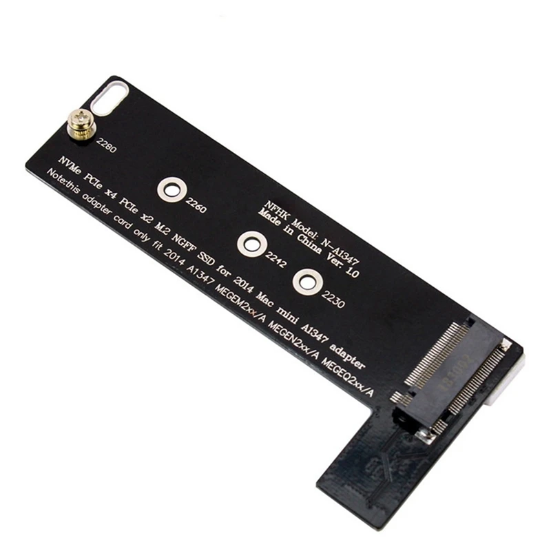 Carte de convertisseur SSD Nvme M2, pour appliquer Mac Mini 2014, A1347, MESEN2, MEGEQ2, adaptateur Riser, PCI Express, NGFF 760P, 600P, Riser Ca, nouveau