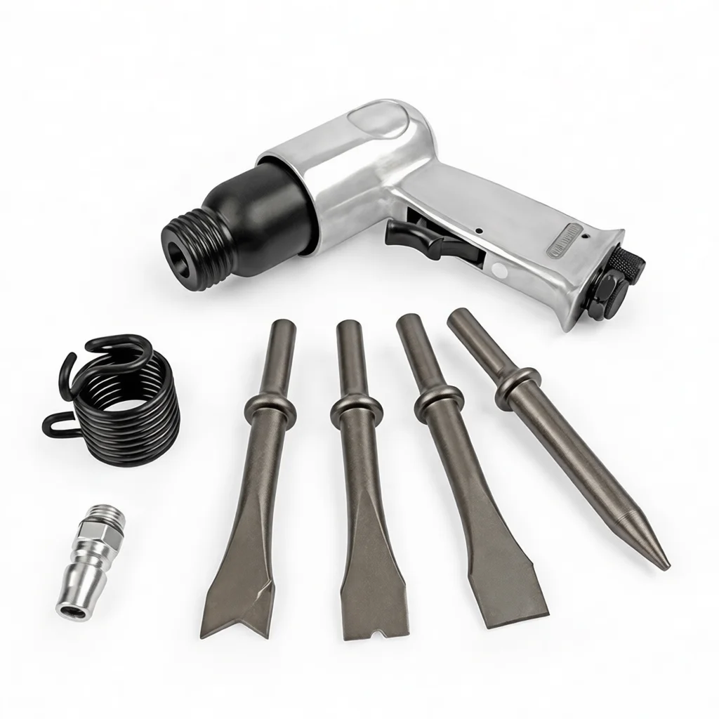 Professional Pneumatic Air Tool Heavy Duty Metal Scaler Industrial Rust Removal Hammer For Automotive Workshop Operations