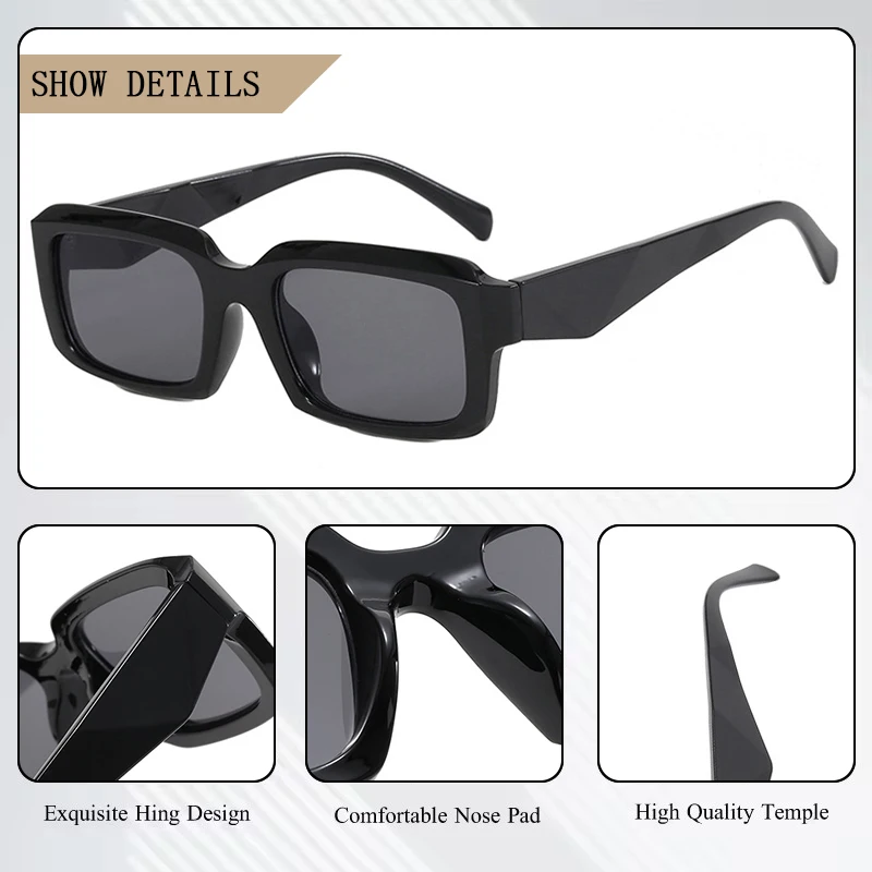 CRIXALIS Rcetangle okulary przeciwsłoneczne dla kobiet moda luksusowa marka okulary przeciwsłoneczne mężczyźni Outdoor Beach Travel Shades mężczyzna