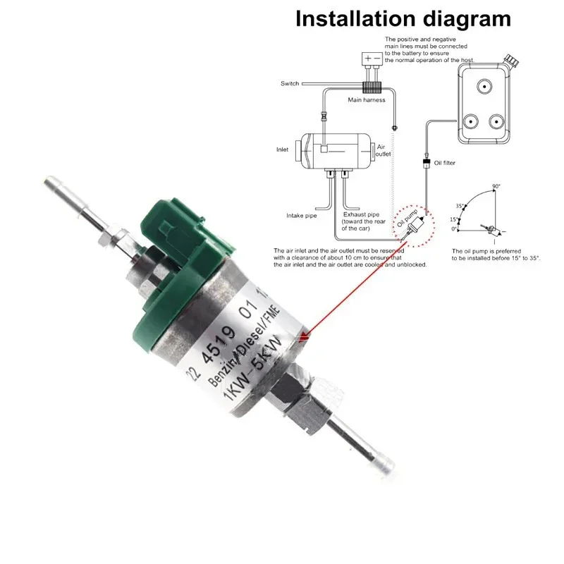 12V/24V 1KW-5KW General Motors Air Diesel parking oil fuel pump auto parts, suitable for car heaters, long service life