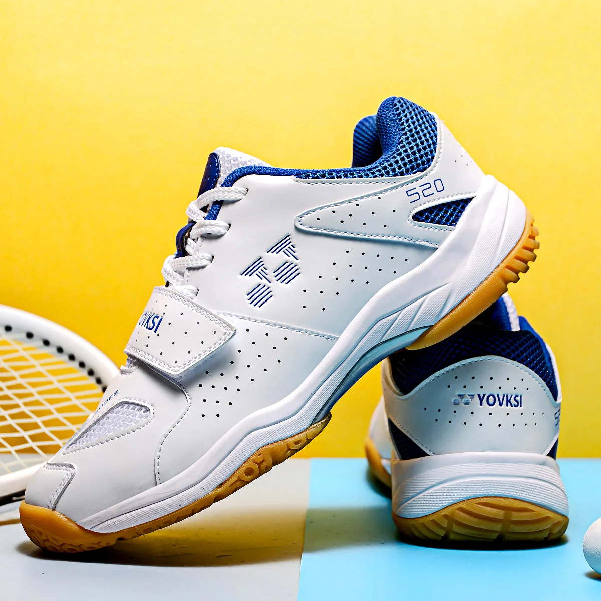 Zapatos de bádminton para hombre y mujer, zapatillas de tenis deportivas antideslizantes, transpirables