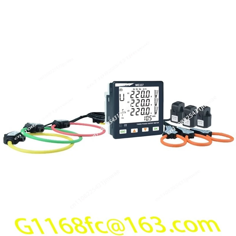 RTU ME337 Rogowski RS485 96x96mm Smart Power Quality Meter Energy Analyzer