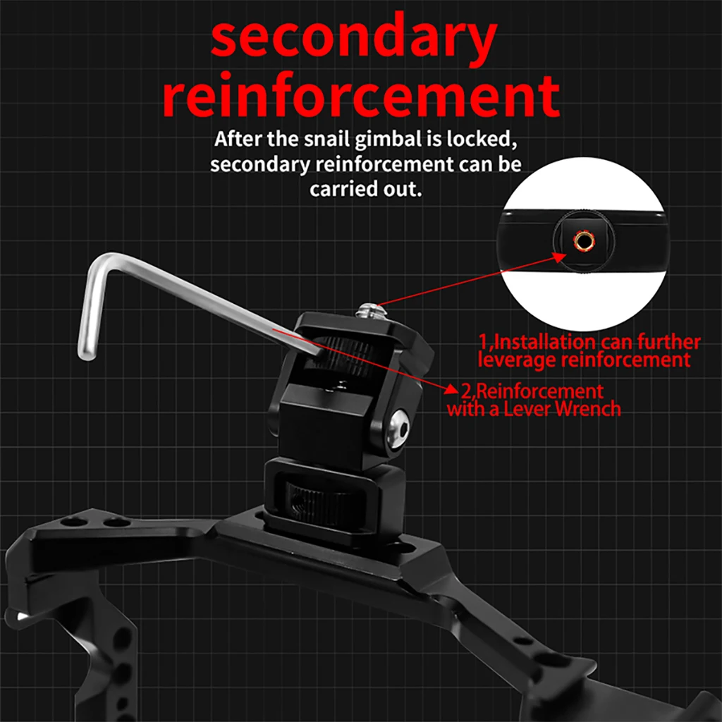 Monitor EVF Ständer Halter Kaltschuh Halterung für SLR Kamera Käfig Feld Monitor Mikrofon Blitzschuh Einstellbare Stabilisator Halterung – Detail 10