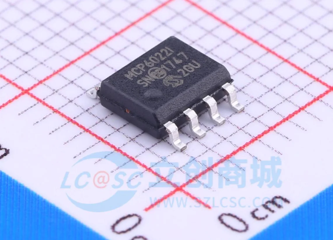 10PCS  Imported original MCP6022-I/SN MCP6022 package SOP-8 operational amplifier