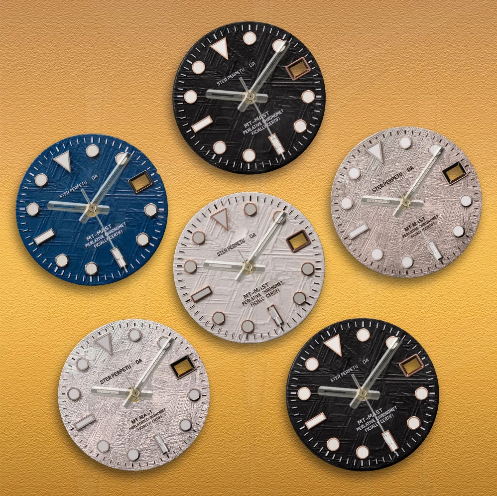 

SEI 28.5mm Diameter GMT Single Calendar Watch sterile Modified Dials for NH34 NH35 Movement Accessories Watch Parts