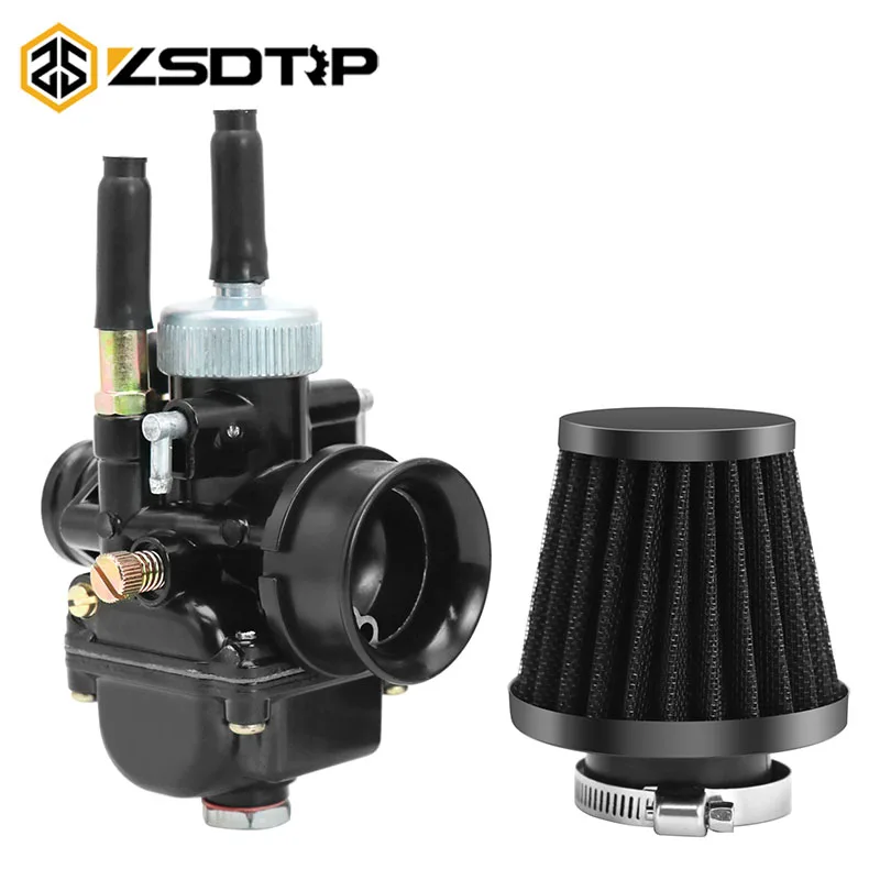 Carburador de carreras ZSDTRP PHBG 17mm 19mm 21mm con entrada de aire para Dellorto DIO JOG 50cc 90cc BWS100 para Puch Yamaha Zuma