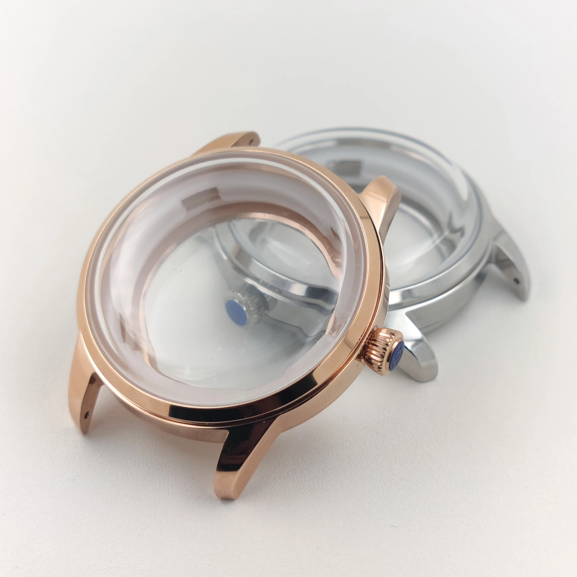 

40mm Watch Case Fit 35mm Dial Fit NH35 NH36 NH72 Movement Watch Case Part Solid 316L stainless steel Modification Top Arch Glass