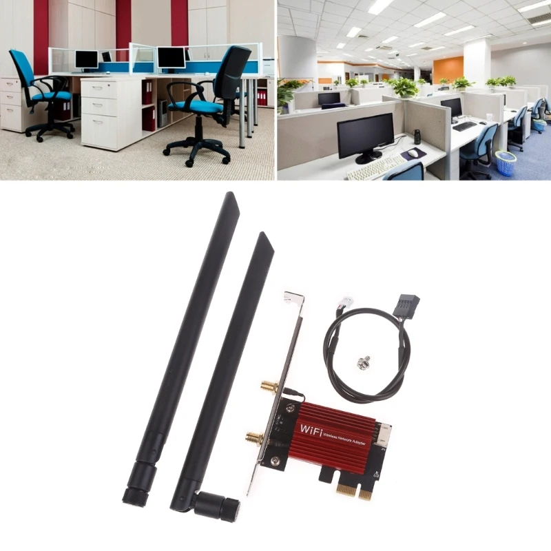 896F Dual Band 867Mbps Wireless Wi-fi Card Wifi Receiver for Intel 7260AC Desktop PCi-e 802.11ac Bluetooth-com