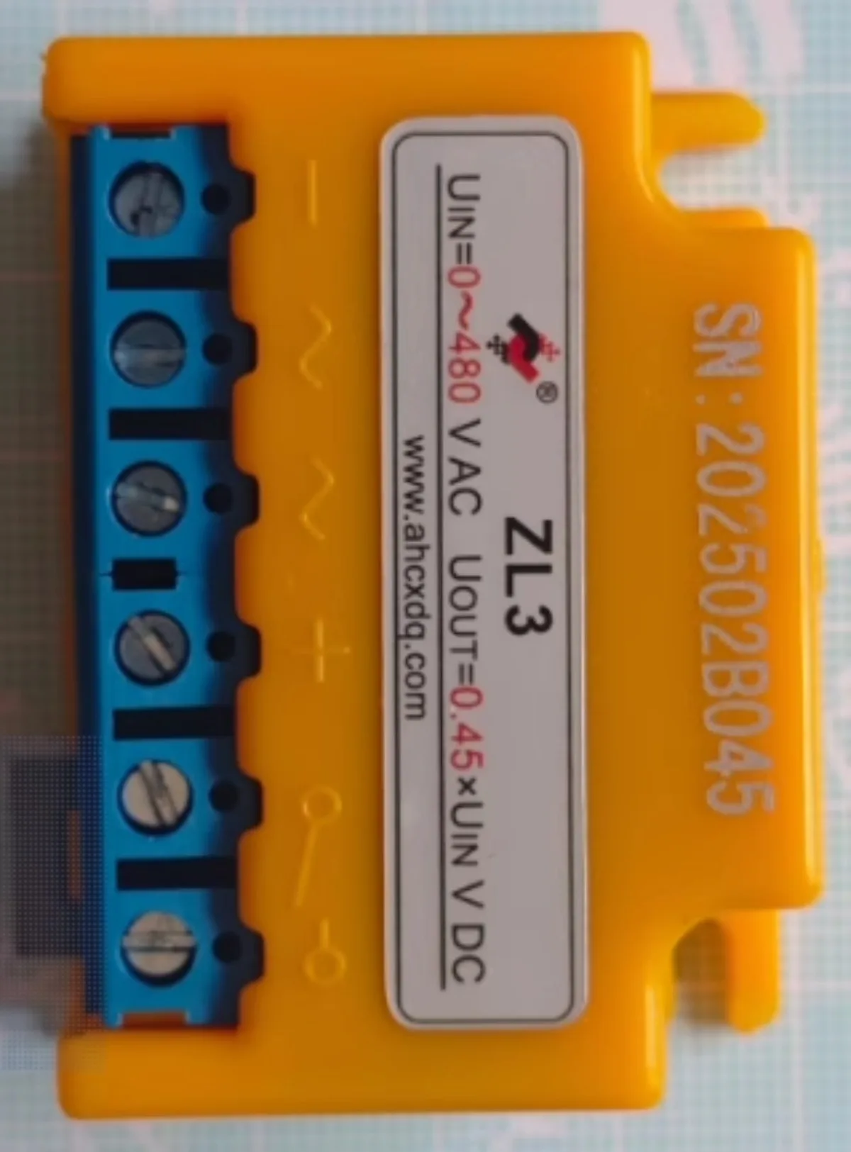 Retificador de freio ZL3 AC0-480VAC UOUT0.45 * UINVDC Motor Retificação de alta eficiência Desempenho estável Fácil de instalar Confiável