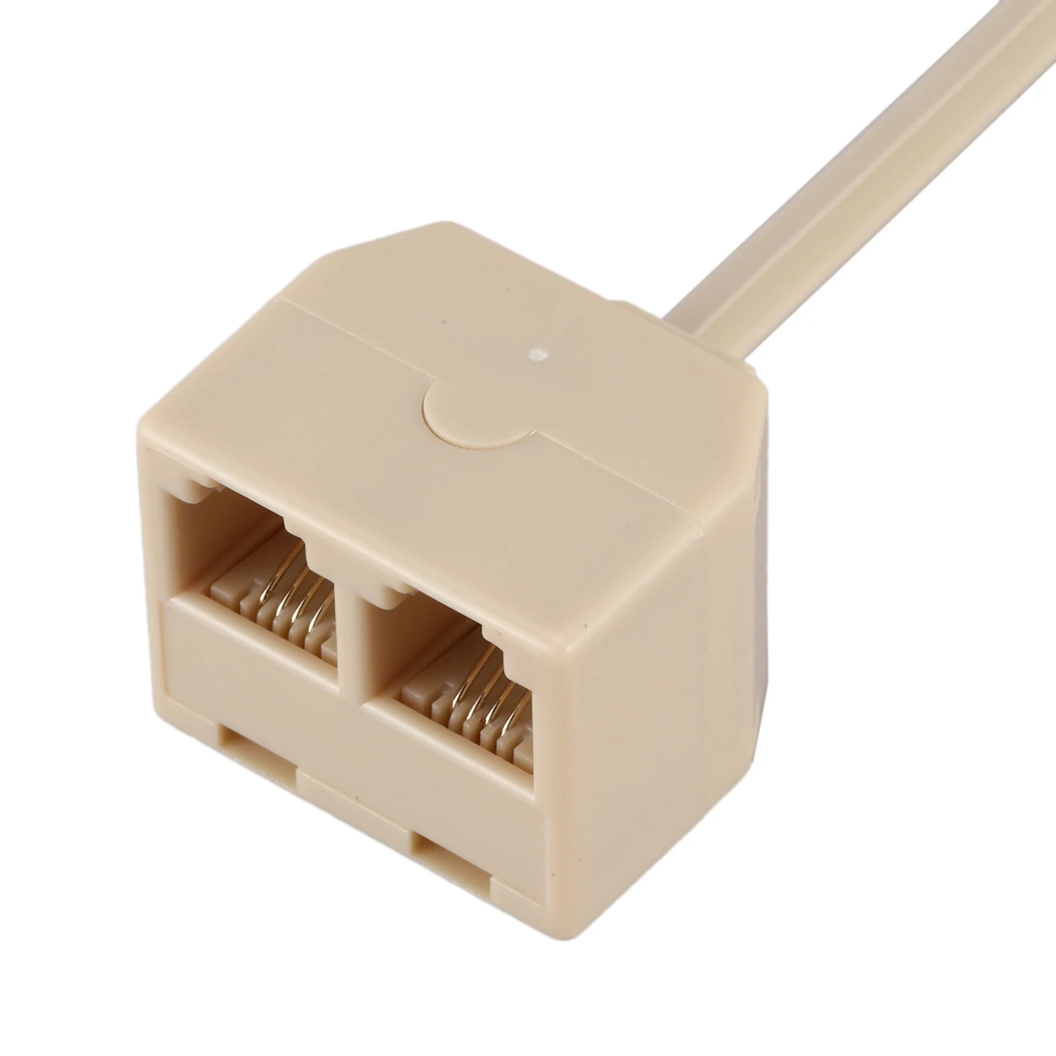 

MSOR RJ11 6P4C 2-сторонняя розетка телефонный разъем адаптер линейного разветвителя бежевый