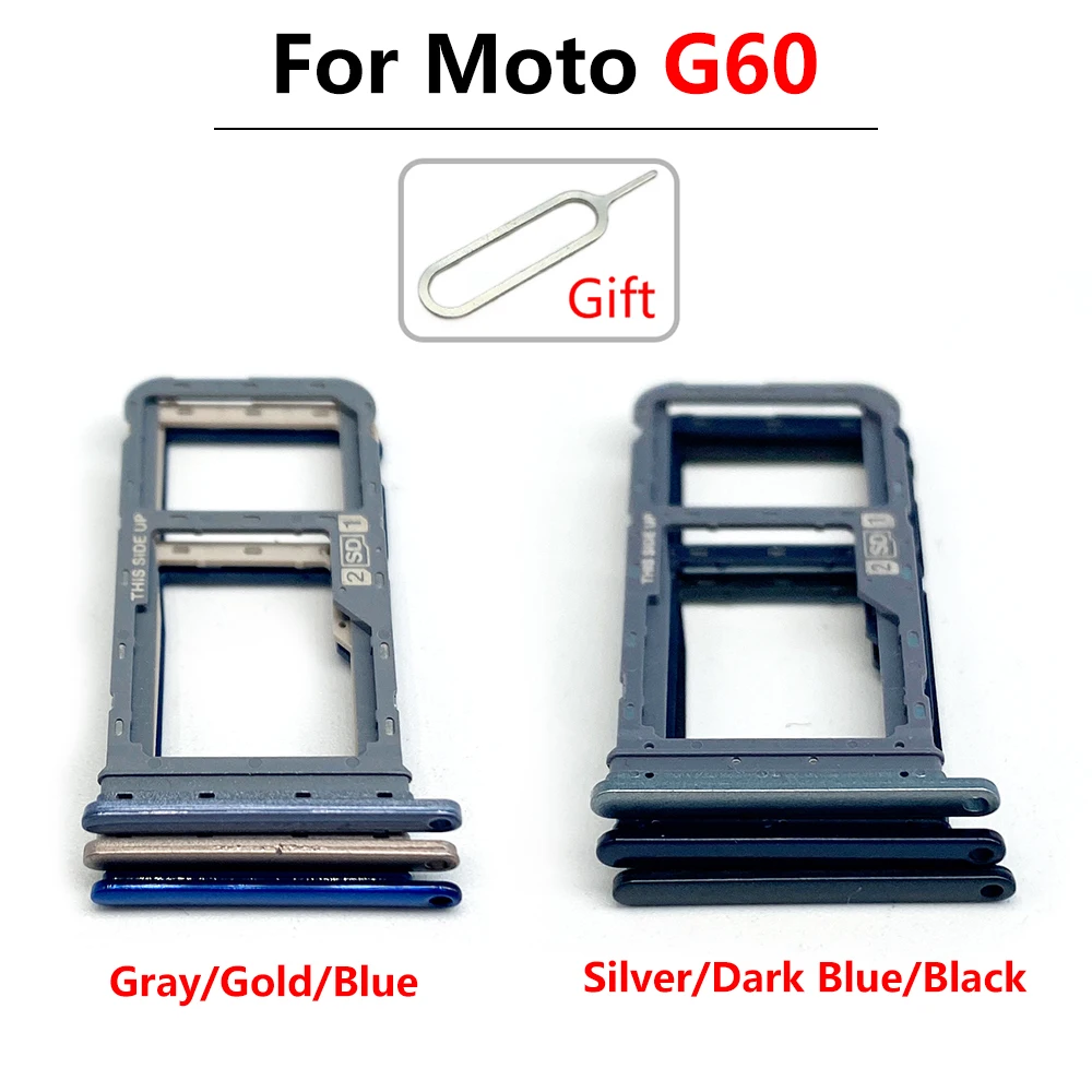 100Pcs,SIM Card Holder Tray Chip drawe Slot Holder Adapter Socket + Pin For Motorola Moto G10 G20 G30 G50 5G G60 G60S G31 G32