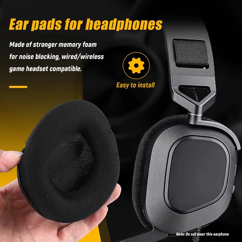 Ear Pads Ear Cushion Ear Cups Ear Covers Replacement For Corsair Void & Corsair Void PRO RGB Wired/Wireless Headset