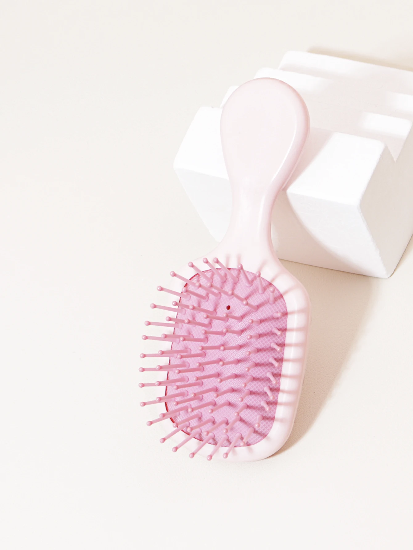 Mini Massage Hair Brush, Travel Paddle Brush for Real Hair Wigs
