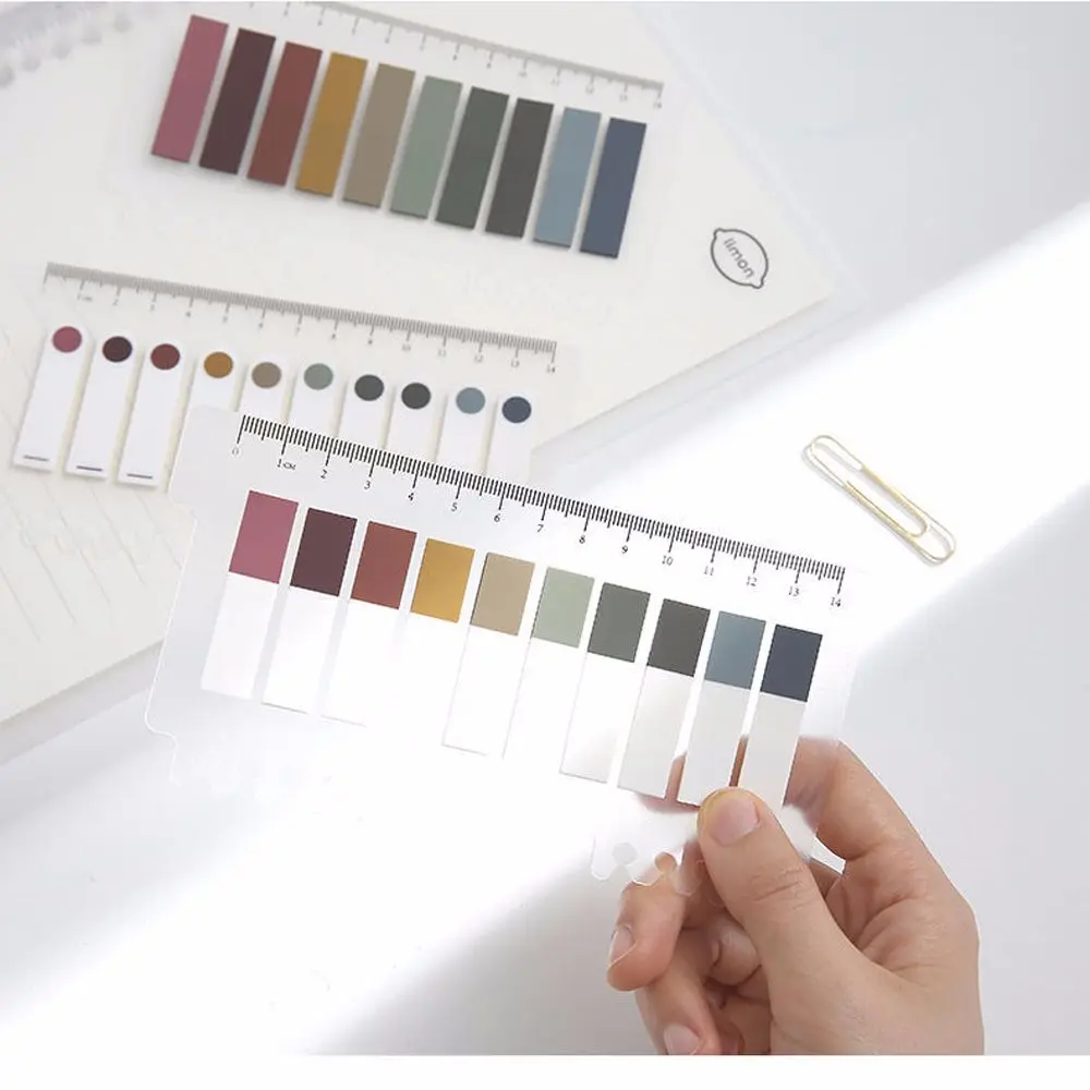 Label Translucent Color Pagination Label Removable Memo Pad Label Note Bookmarks Loose Leaf Index Sticky Notes Sticky Notes