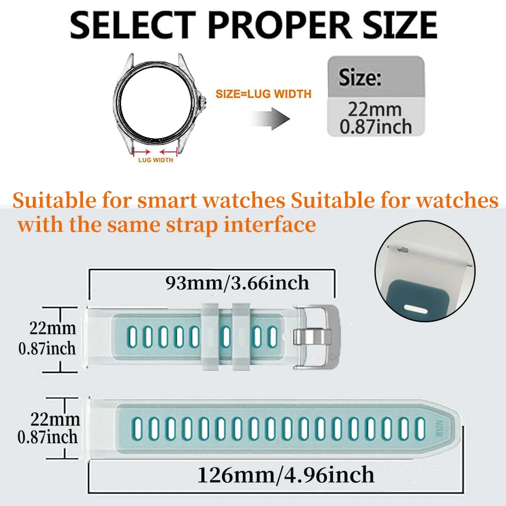 Bracelet de montre en Silicone, 22mm, pour Garmin Forerunner 570 47mm 265 255 745 955 945, pour Vivoactive 4 Venu 2 3, remplacement