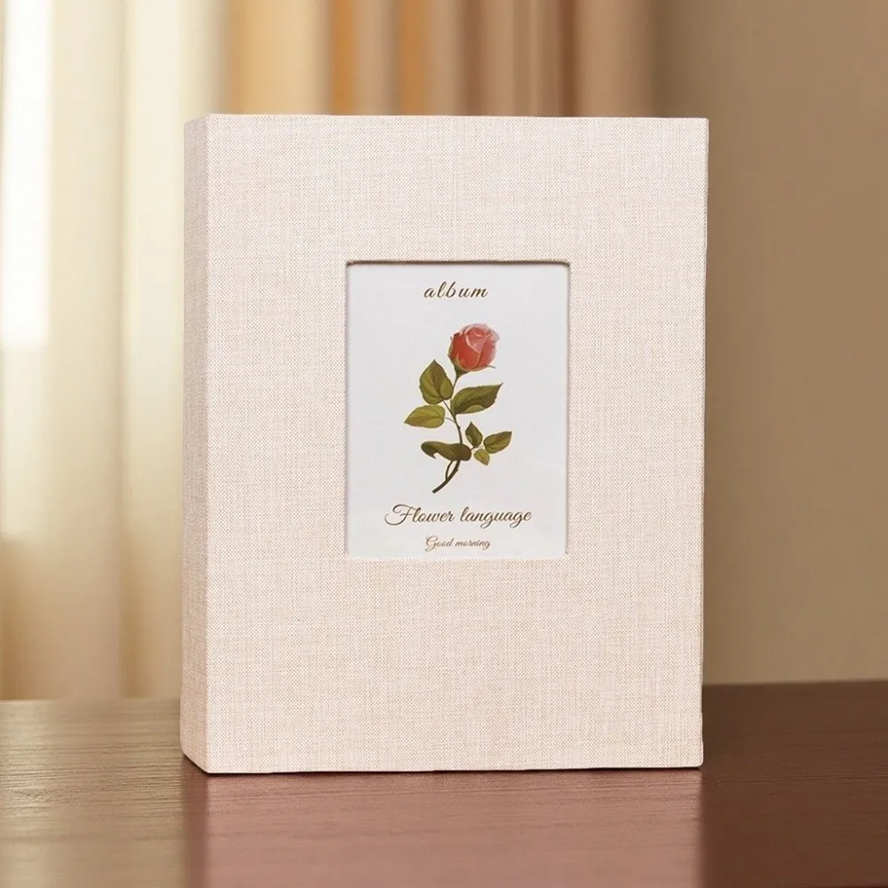 200 Pockets Photo Album 4x6 Photos DIY Writable Slip-in Picture Albums Linen Cover Photo Storage Wedding Family Anniversary