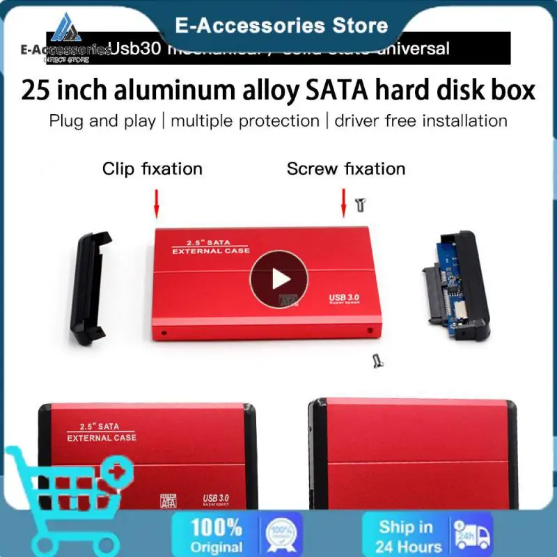 1/2/3 Hdd Ssd External Box 5 Gbps Support All 7mm/9.5mm 2.5-inch Sata Plug And Play Sata 3.0 To Usb 3.0 For Mobile Hard Disk Box