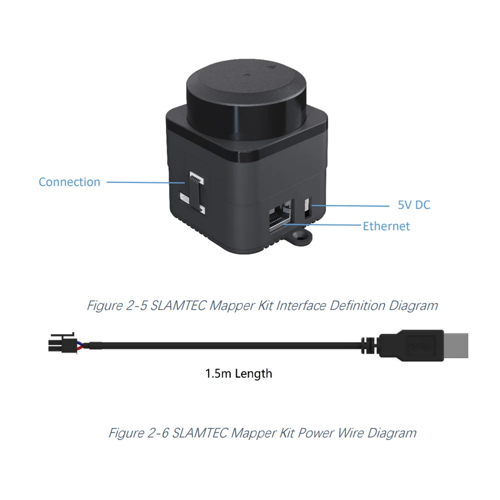 Slamtec RPLIDAR M2M3 Laser Mapping Sensor Distance Range 40m Lidar 360-degree Omni-directional Map Surrounding Environment