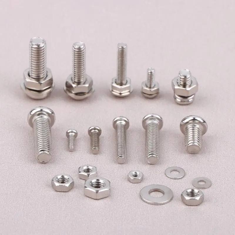 320Pcs Screws Nuts Washers Assortment Kit Rustproof Metric Hardware Set M2 M2.5 M3 M4 M5 For DIY Home Repair Industrial Use