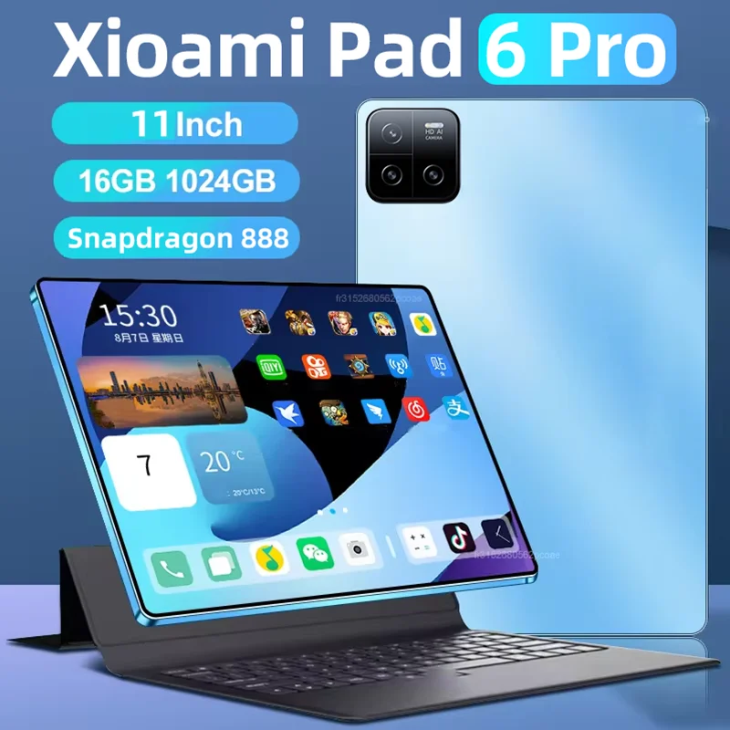 2024 Original Pad 6 Pro Snapdragon 888 Global Version Tablet PC Android 13 xioa mi RAM 16GB ROM 1TB 5G HD 4K Screen WIFI Mi