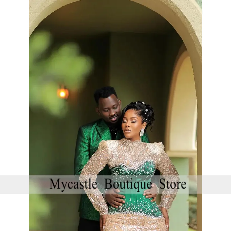 아프리카 웨딩 리셉션 드레스 반짝이 비즈 장식 짧은 생일 드레스 풍성한 튤 구름 스커트 흑인 소녀 프롬 드레스 맞춤 제작