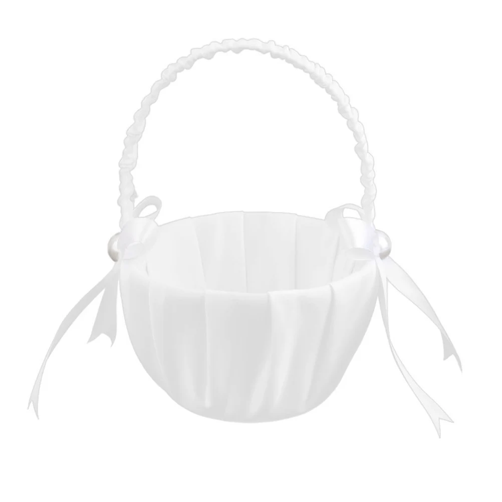 

Wedding basket Wedding basket for flower girl Wedding flower girl basket Flower girl basket white Flower girl basket for wedding