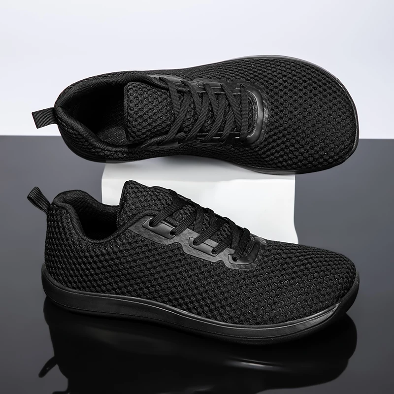 New Unisex Wider Shoes Breathable Mesh Men Barefoot Wide-toed Shoes Brand Flats Soft Zero Drop Sole Wider Toe Sneakes Large Size