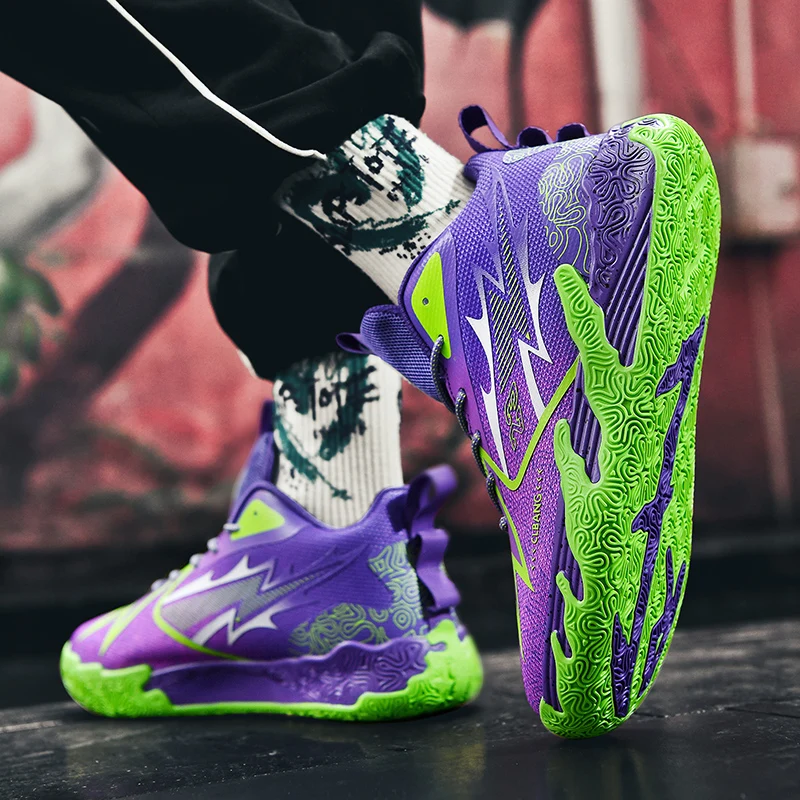 

Basketball Shoes Professional Men Athletic Sports Shoes High-Quality Training Unisex Field Waterproof Boots Cushioned Sneaker