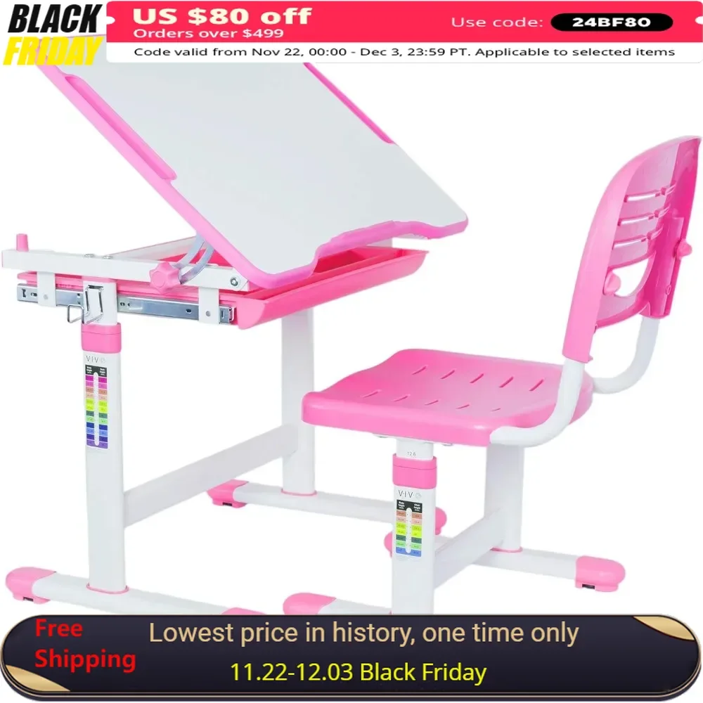 Study Table for Children Students Desk Kids Table Chair Set Room Desks Computer Tables Children's Student Writing Furniture