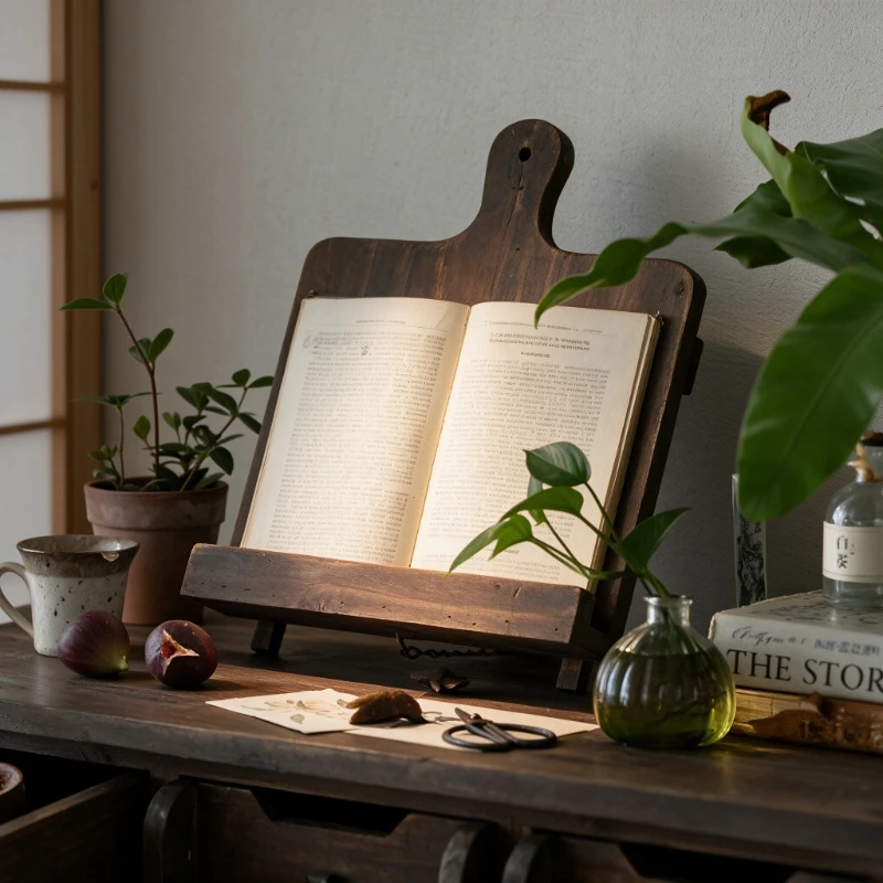 Présentoir rétro en bois massi - Magazine Holder Rack avis et prix