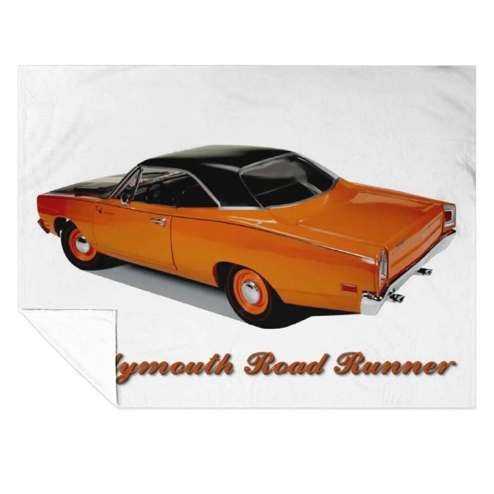 

My 1969 Plymouth RoadRunner Compettition Orange Black Top Throw Blanket Luxury Throw Comforter Sofa Throw Blankets
