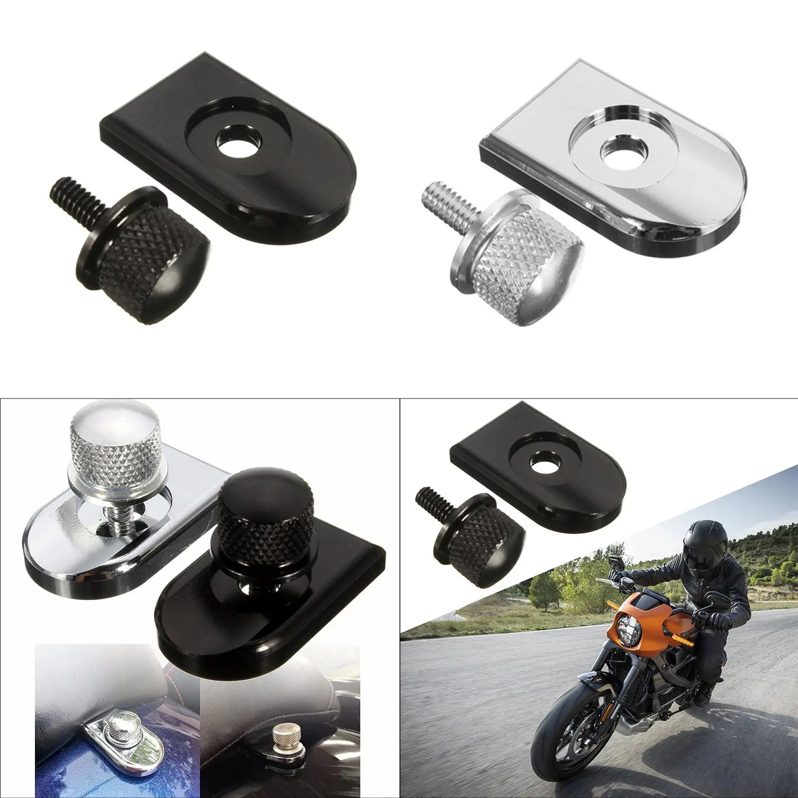 Motorcycle Seat Bolt Tab Screw Replace Professional Heavy Duty CNC Seat Bolt