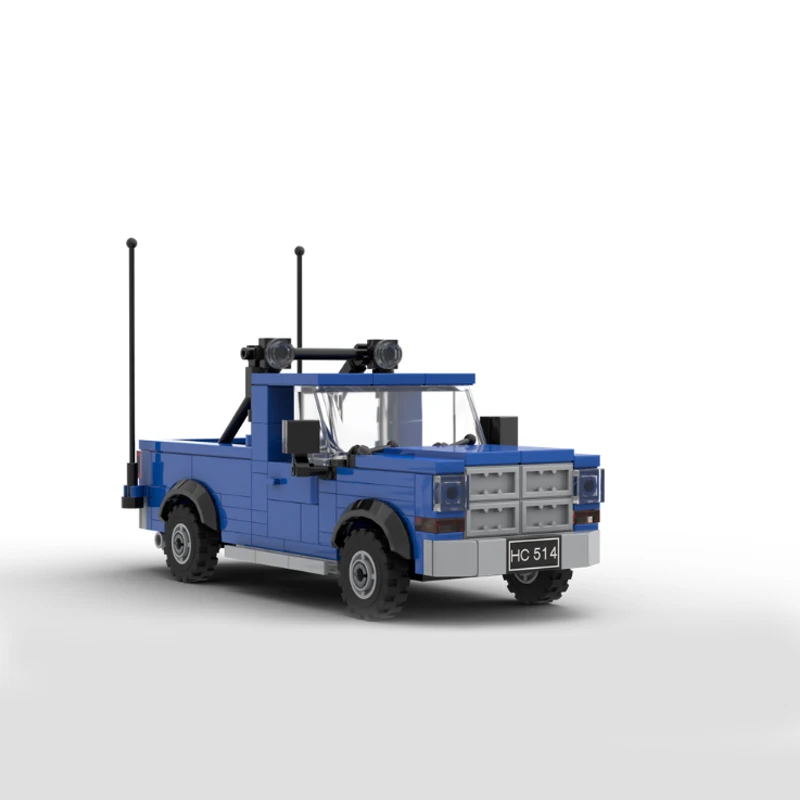 QWERT City Car Model MOC Building Bricks Light Commercial Pickup Truck Modular Technolog  Holiday Gifts Assemble Toys Suit