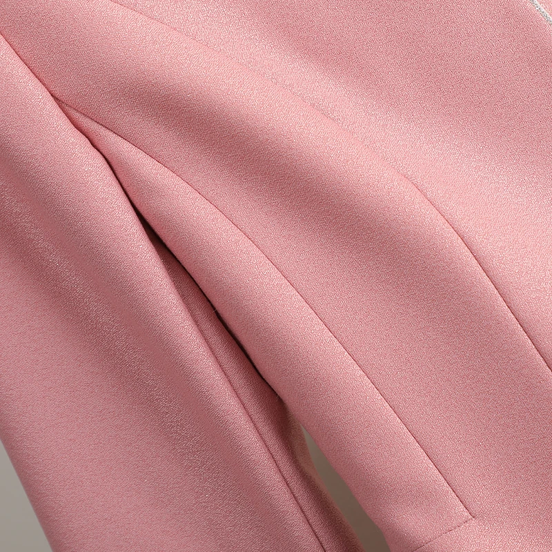 NAVIU Wiosna Lato Damska Marynarka Nowa Moda Krótki Rękaw Cienka Biurowa Damska Żakiet Różowy Czarny Morelowy Płaszcz do Pracy