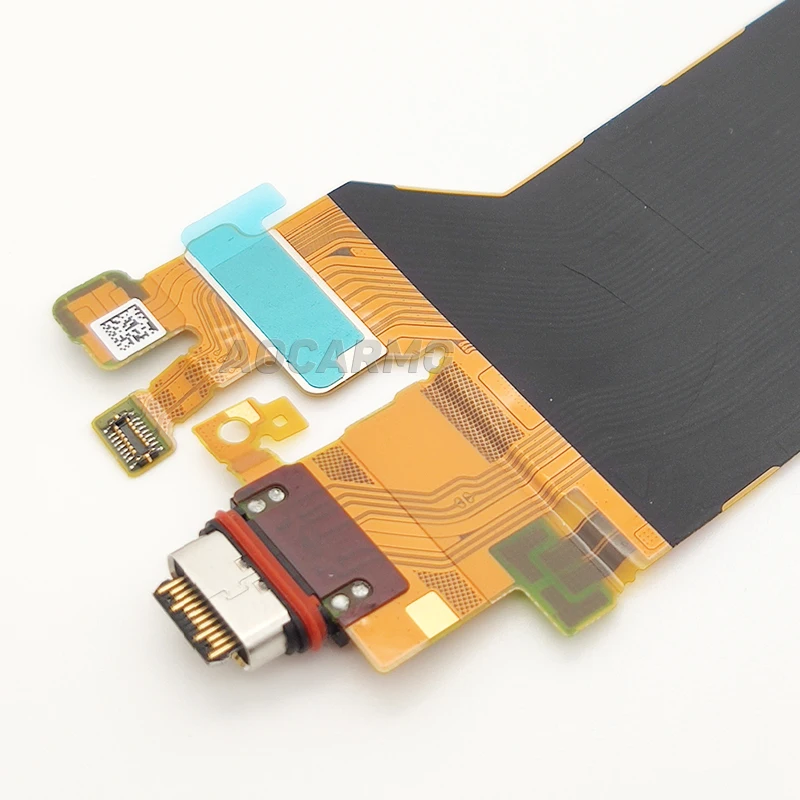 Aocarmo For Sony Xperia 1 II / X1ii Mark 2 XQ-AT52 XQ-AT72 Charging Port USB Connector Type-C Ribbon Flex Cable Repair Part