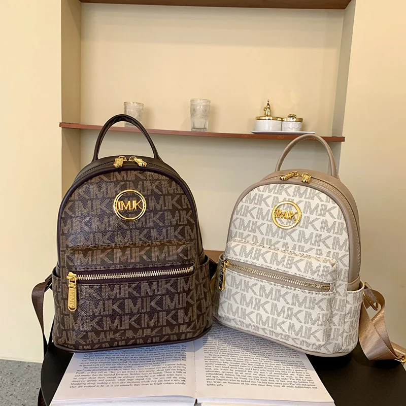 

2025 Новый женский рюкзак с ретро-принтом — модная дорожная сумка большой вместимости, рюкзак в винтажном стиле, рюкзак для работы и поездок на работу