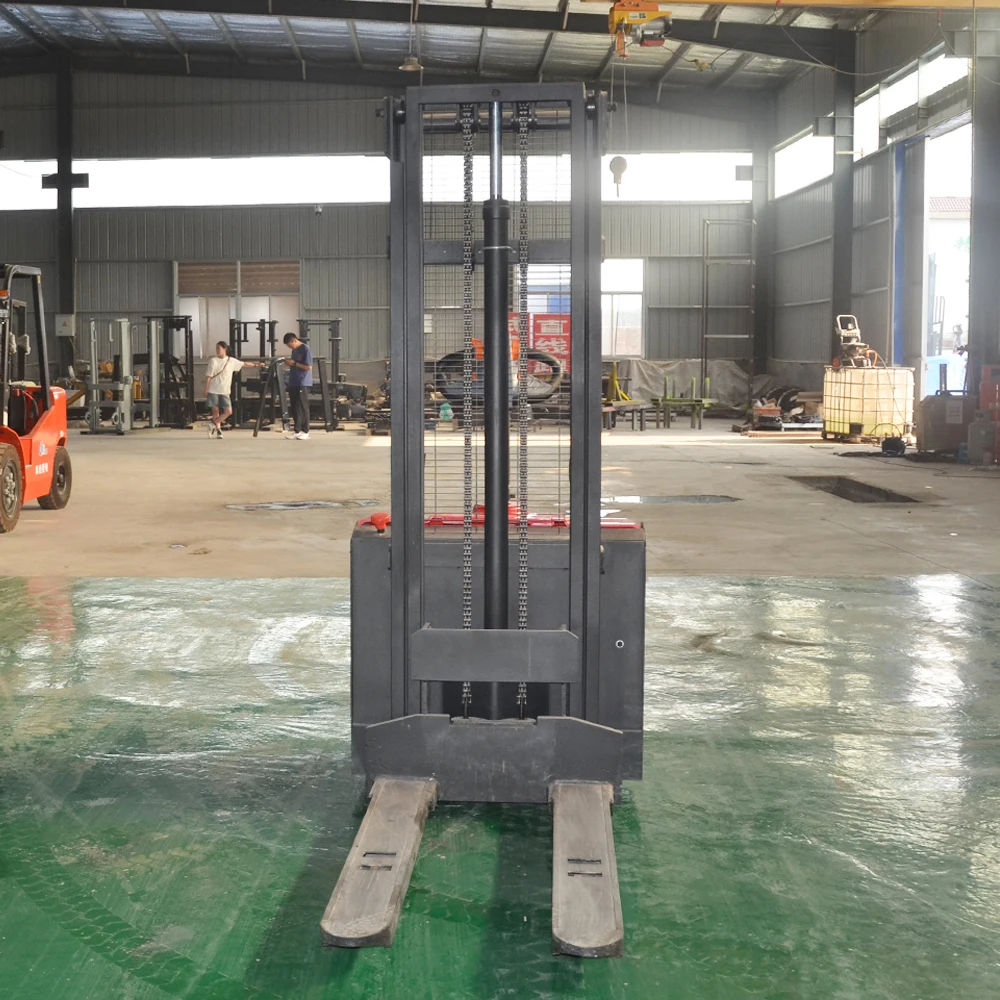 1.5 Ton 2 Ton Mini Small Self Loading Portable Forklift Electric Stacker