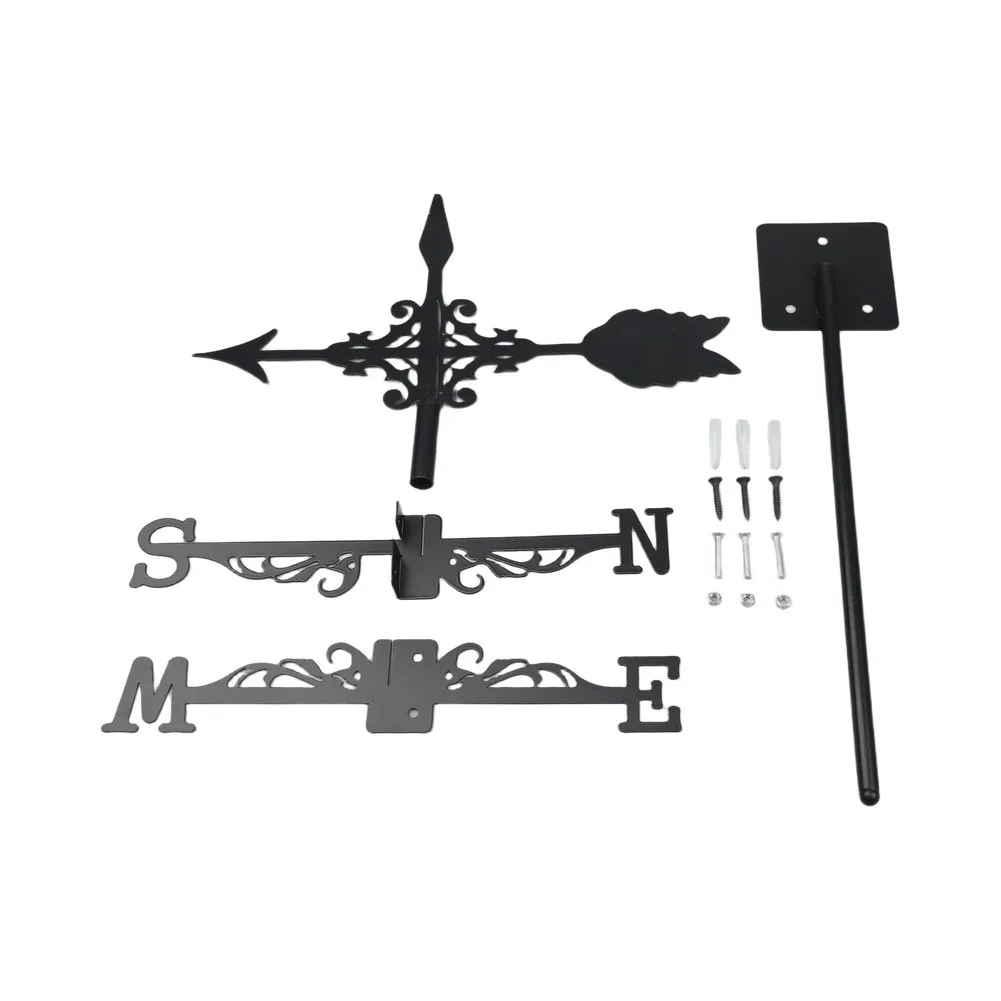 Arrow shaped metal weather vane for farmhouse garden rooftop shed decorative use weather resistant and outdoor accessory