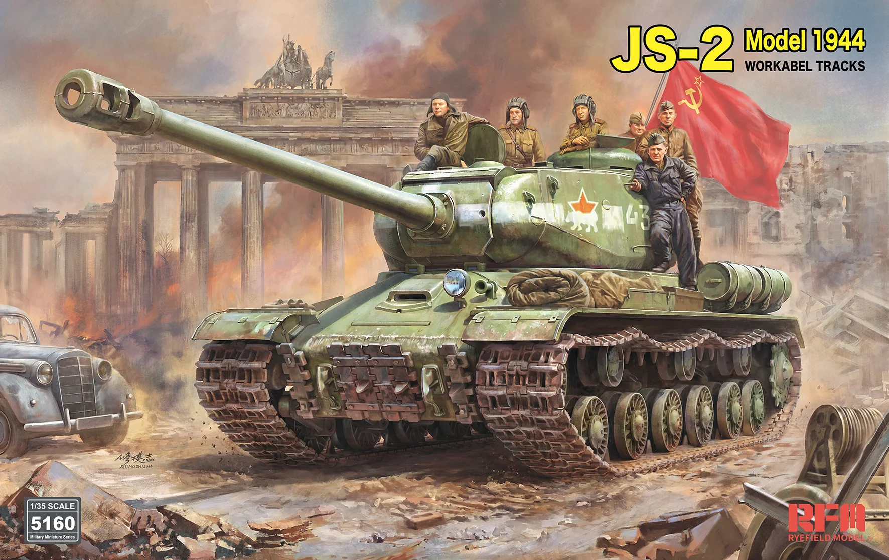 

Модельный набор Ryefield RM-5160: Советский тяжёлый танк JS-2 1944 года, масштаб 1/35