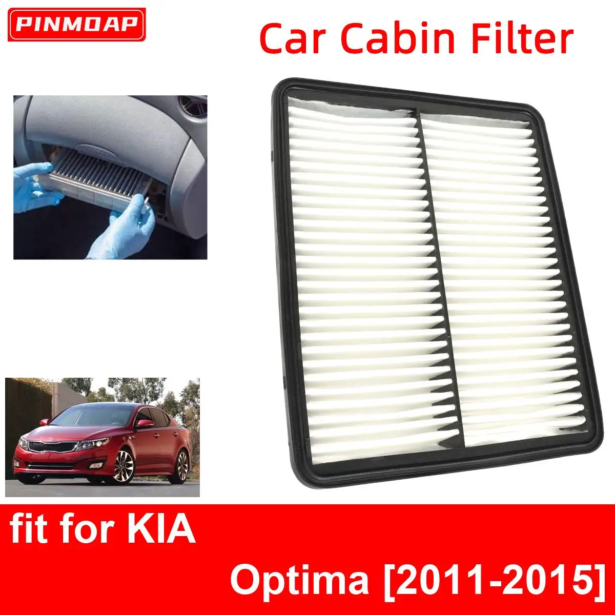 Car Engine Cabin Air Filter for KIA Optima 2011-2015 Auto Filters Car Enginebon Fiber CA10881 28113-2P100 28113-3S100