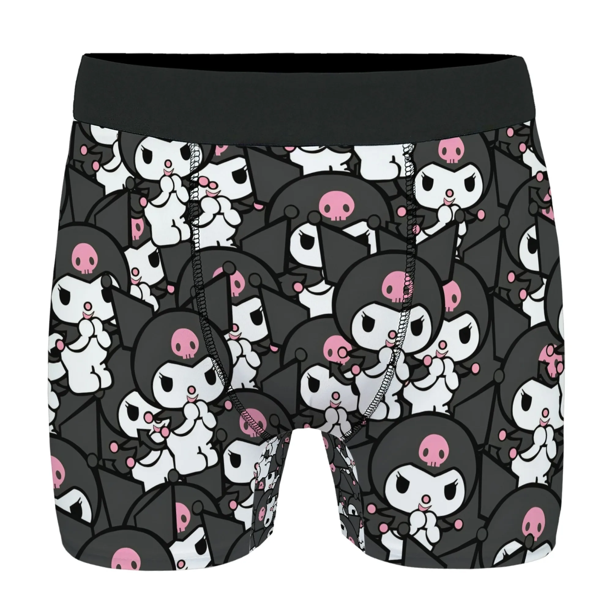 

Новинка Harajuku, милое ретро-куроми, повседневное мужское нижнее белье с мультяшным принтом в стиле комиксов, удобные дышащие мужские шорты-боксеры