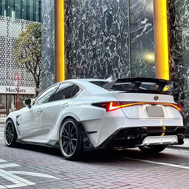 For Lexus IS IS250 IS300 IS350 2022 2023 2024 Car Styling Carbon Fiber Rear Trunk Boot Duck Spoiler Back Windshield Wing