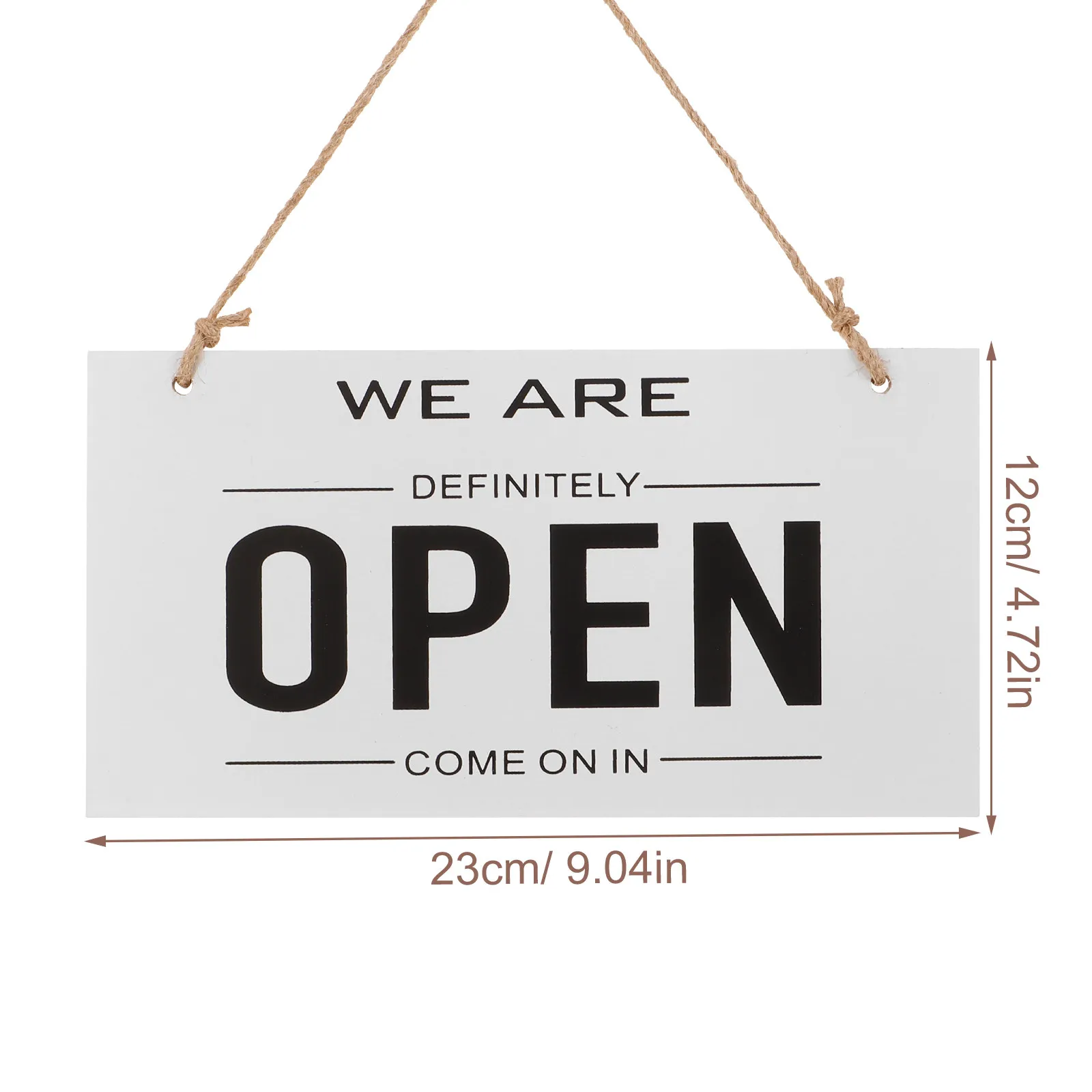 Double-Sided Wooden Store Sign Open Closed Sign Business Door Decoration Hanging Rustic Front Porch Decor Outdoor Signs