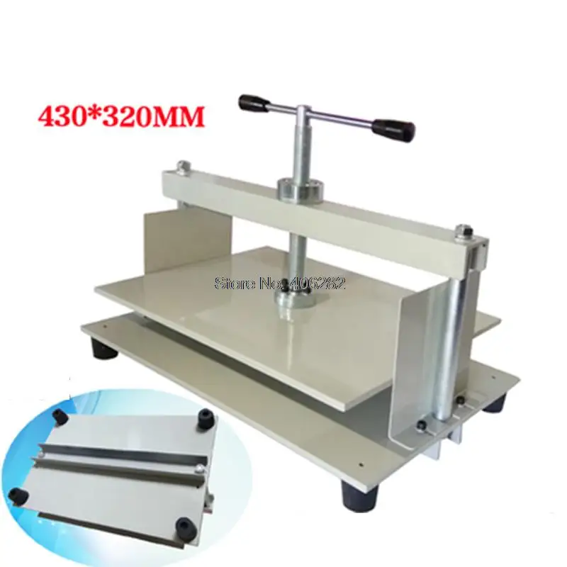 430 * 320MM A3+Manual Paper Press Book Machine, Bills, Checks, Brochures, Nipping Machine Manual flattening machine