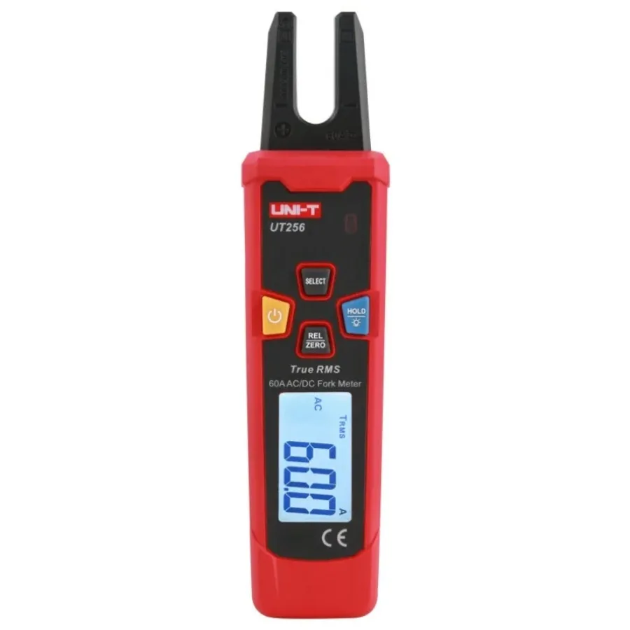 1PC NEW UNI-T UT256 60A AC/DC Fork Meter/True RMS Auto-Range Digital Clamp Ammeter In Stock Original Box#familitrade