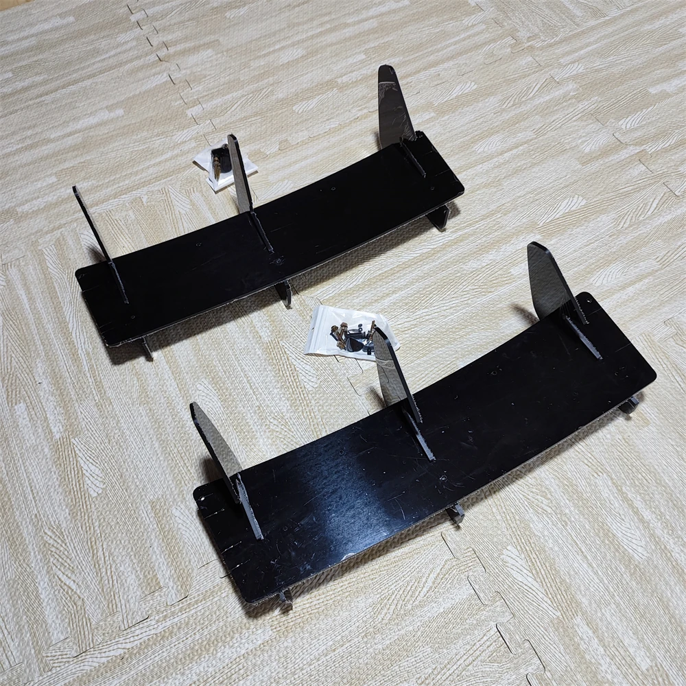 Car Rear Bumper Diffuser Flag Spoiler Splitter For Volkswagen VW Polo MK5 GTI 6R 6C Two Four Door Facelift Accessories 2010-2018