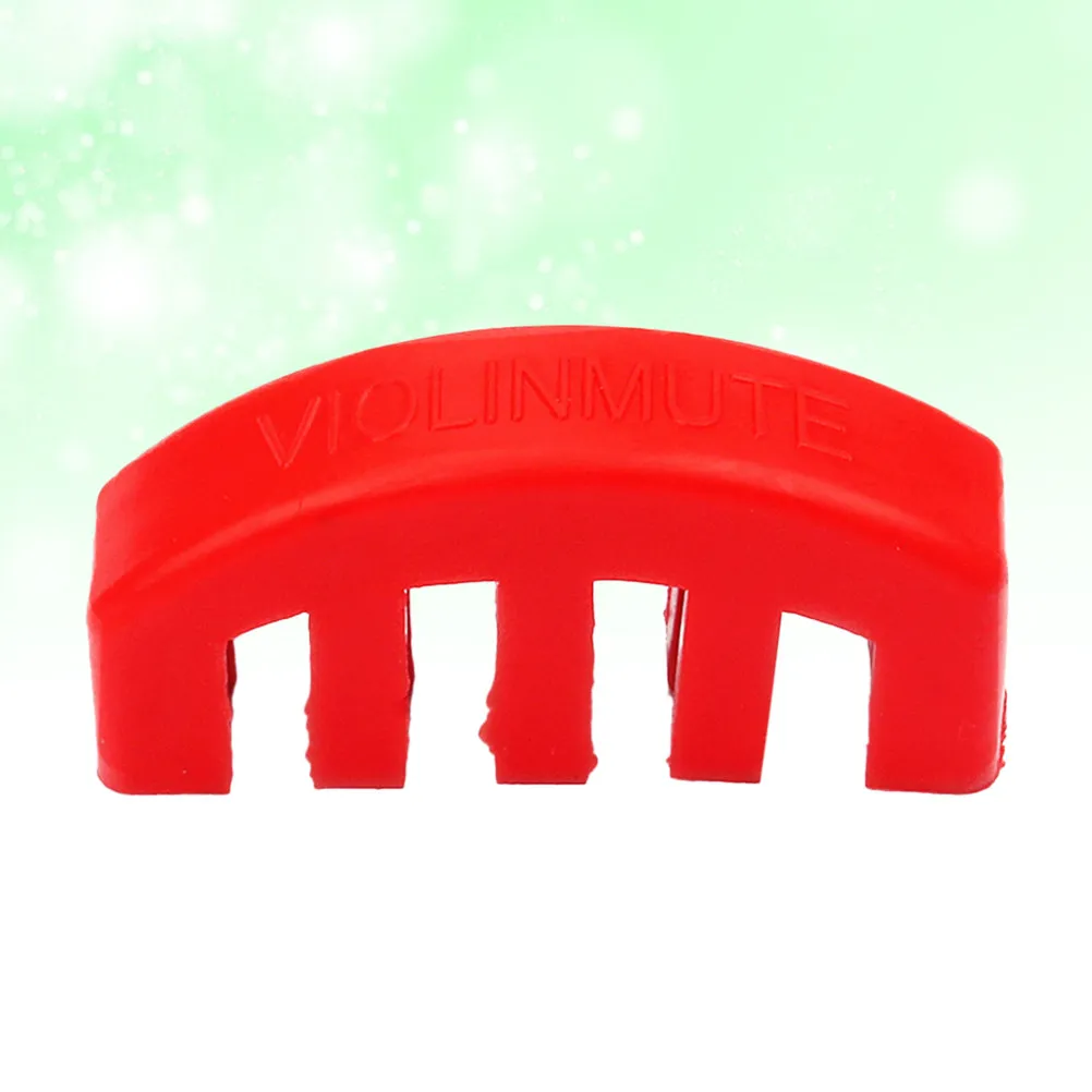 Traditional Heavy Metal Rubber Violin Mute Red Practice for Violin Strings Volume Reduction Maintains Sound Quality